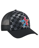 New Era Men's Black Houston Astros Gradient 9FORTY A-Frame M-Crown Trucker Adjustable Hat