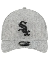 New Era Men's Gray Chicago White Sox Cotton Weave M-Crown A-Frame 9FORTY Adjustable Hat