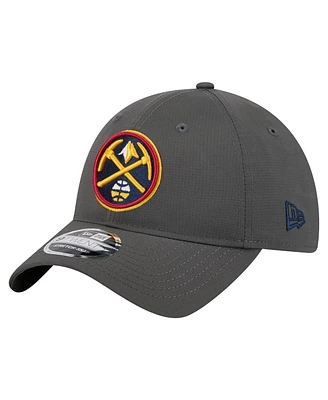 New Era Men's Charcoal Denver Nuggets Active Ripstop 9TWENTY Adjustable Hat