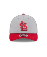 New Era Men's Gray/Red St. Louis Cardinals 2025 Batting Practice 9FORTY M-Crown Adjustable Hat