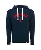 Sportiqe Men's and Women's Navy Indiana Fever Olsen Tri-Blend Pullover Hoodie