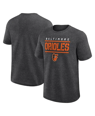 Fanatics Men's Heather Charcoal Baltimore Orioles Top Notch T-Shirt