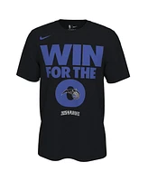 Nike Men's and Women's Black Orlando Magic 2025 Nba Playoffs On-Court Mantra T-Shirt