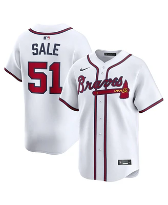 Nike Men's Chris Sale White Atlanta Braves Home Limited Player Jersey