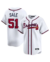 Nike Men's Chris Sale White Atlanta Braves Home Limited Player Jersey