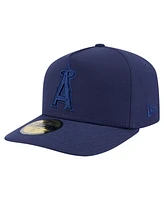 New Era Men's Navy Los Angeles Angels Color Pack A-Frame 59FIFTY Fitted Hat