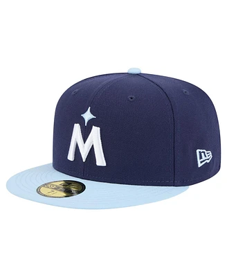 New Era Men's Navy/Light Blue Minnesota Twins Color Pack 2-Tone 59FIFTY Fitted Hat