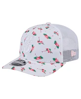 New Era Men's White Seattle Mariners Flamingo Mesh Back 9SEVENTY Stretch-Snap Hat