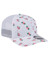 New Era Men's White New York Mets Flamingo Mesh Back 9SEVENTY Stretch-Snap Hat