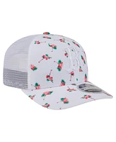 New Era Men's White Boston Red Sox Flamingo Mesh Back 9SEVENTY Stretch-Snap Hat