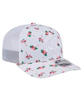 New Era Men's White Baltimore Orioles Flamingo Mesh Back 9SEVENTY Stretch-Snap Hat