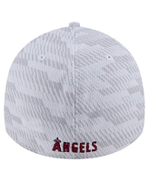 New Era Men's White Los Angeles Angels Graded 39THIRTY Flex Hat