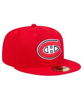 New Era Men's Red Montreal Canadiens Core 59FIFTY Fitted Hat