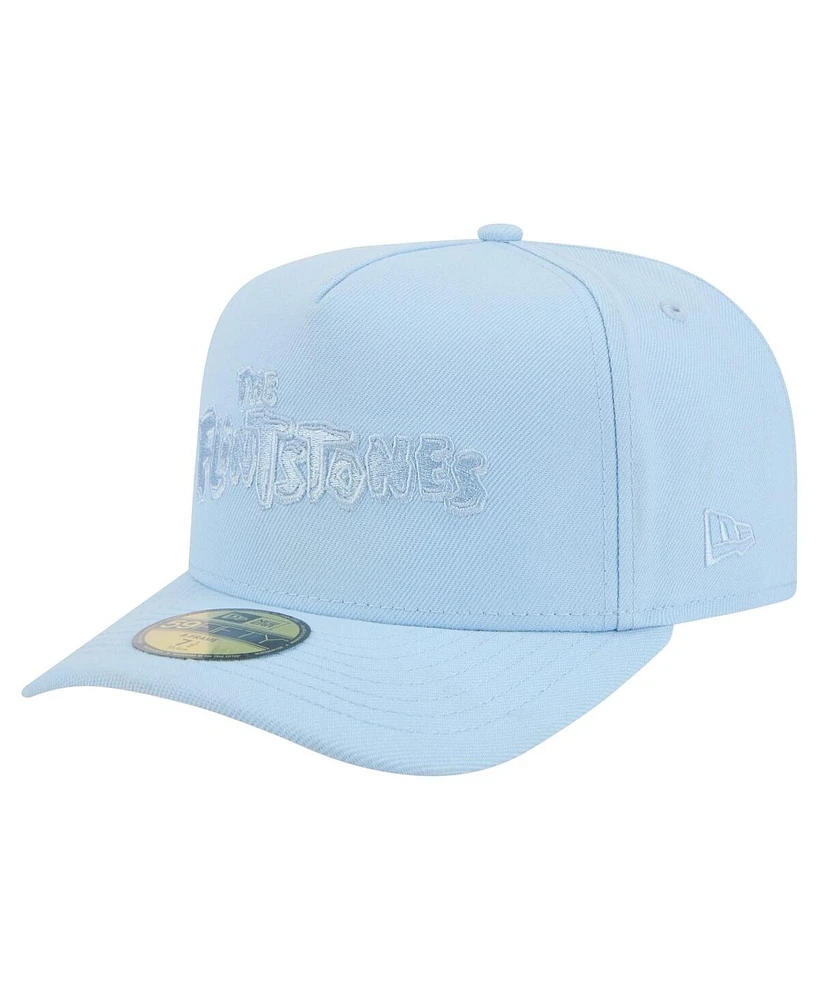 New Era Men's Light Blue the Flintstones A-Frame 59FIFTY Fitted Hat