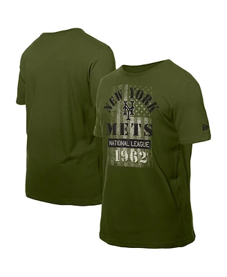 New Era Men's Green York Mets Armed Forces T-Shirt