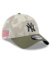 New Era Men's Light Beige/Olive New York Yankees 2025 Armed Forces Day 9TWENTY Adjustable Hat