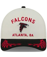 New Era Men's Cream/Black Atlanta Falcons 2025 Nfl Draft 9FORTY A-Frame M-Crown Adjustable Hat