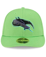 New Era Men's Neon Green Tampa Bay Rays City Connect Batting Practice Low Profile 59FIFTY Fitted Hat