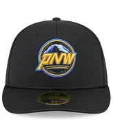New Era Men's Black Seattle Mariners City Connect Batting Practice Low Profile 59FIFTY Fitted Hat