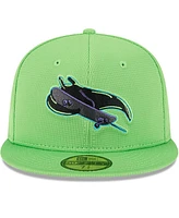 New Era Men's Neon Green Tampa Bay Rays City Connect Batting Practice 59FIFTY Fitted Hat
