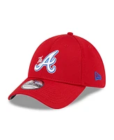 New Era Men's Red Atlanta Braves City Connect Batting Practice 39THIRTY Flex Hat