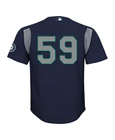 Mitchell & Ness Preschool Felix Hernandez Navy Seattle Mariners Cooperstown Collection Batting Practice Jersey