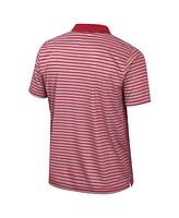 Colosseum Men's Crimson Alabama Tide Striped Polo Shirt