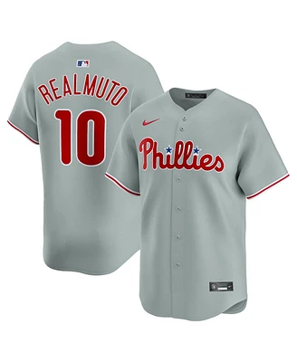 Nike Men's J.t. Realmuto Gray Philadelphia Phillies Road Limited Player Jersey