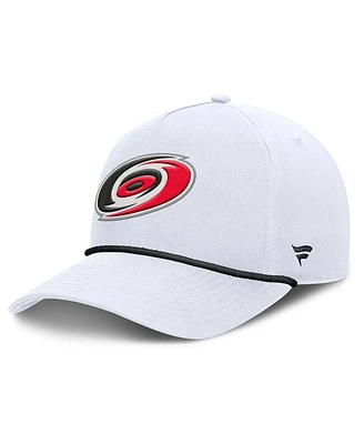 Fanatics Men's White Carolina Hurricanes Rope A-Frame Adjustable Hat