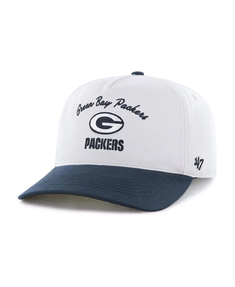 '47 Brand Men's Cream/Black Green Bay Packers Safe Bet Stable Hitch Adjustable Hat