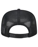 New Era Men's Black Cleveland Guardians Gummy Golfer Trucker Adjustable Hat