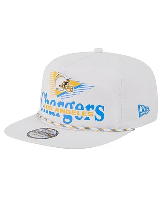 New Era Men's White Los Angeles Chargers Collide Golfer Snapback Hat