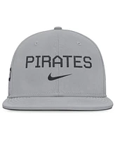 Nike Men's Gray Pittsburgh Pirates True Performance Fitted Hat