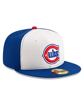 New Era Men's White/Royal Chicago Cubs Alternate Authentic Collection On-Field 59FIFTY Fitted Hat