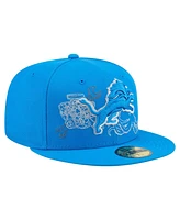New Era Men's Blue Detroit Lions State Stitch 59FIFTY Fitted Hat