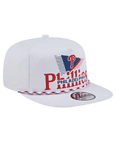 New Era Men's White Philadelphia Phillies Collide Golfer Snapback Hat