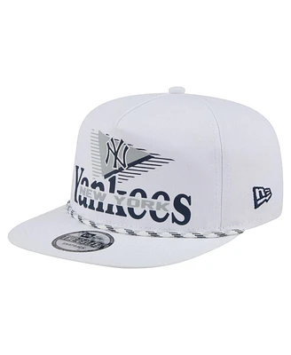 New Era Men's White New York Yankees Collide Golfer Snapback Hat