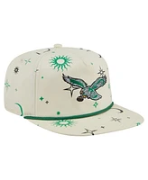 New Era Men's Cream Philadelphia Eagles Celestial Golfer Adjustable Hat
