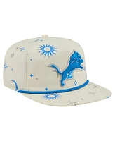 New Era Men's Cream Detroit Lions Celestial Golfer Adjustable Hat
