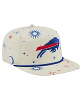 New Era Men's Cream Buffalo Bills Celestial Golfer Adjustable Hat