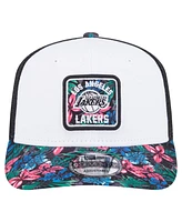 New Era Men's White Los Angeles Lakers Floral 9SEVENTY Adjustable Hat
