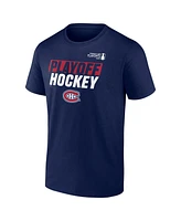 Fanatics Men's Navy Montreal Canadiens 2025 Stanley Cup Playoffs Breakout T-Shirt