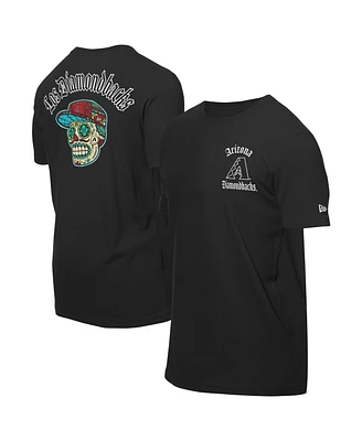 New Era Men's Black Arizona Diamondbacks Sugar Skulls T-Shirt