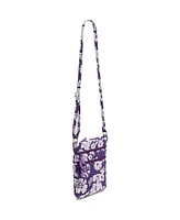 Vera Bradley Tcu Horned Frogs Rain Garden Triple-Zip Hipster Crossbody Bag