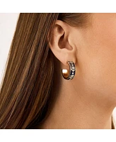 Wear by Erin Andrews x Bauble Bar San Francisco Giants Enamel Hoop Earrings