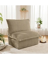 Koala Armless Sofa - Camel