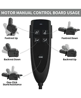 Power Lift Massage Recliner Chair with 8 Massage Points, Gray