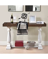Sofa Tabe 30inch height pedestal table leg Farmhouse Design Retro Design Living room