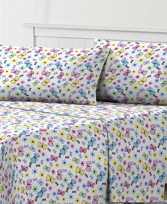 Dream Factory Sweet Butterfly -Pc. Sheet Set