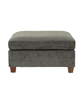 Grey Chenille Modular Sectional 6 Piece Set